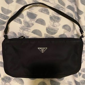 Nylon Prada clutch